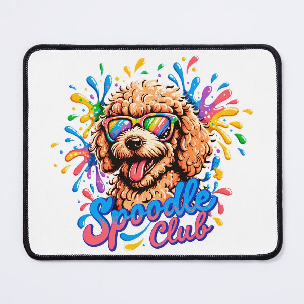 Item preview, Spoodle Club Color Splash Dog Design – Cute Spoodle Lover Gift designed and sold by ArcticFoxStudio.