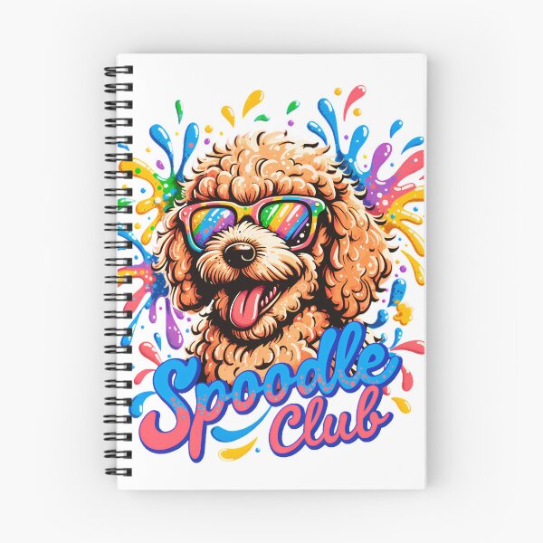 Item preview, Spoodle Club Color Splash Dog Design – Cute Spoodle Lover Gift designed and sold by ArcticFoxStudio.