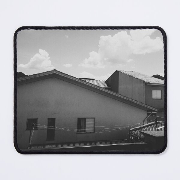 Item preview, Black and White Cityscape Houses Minimalist Photo designed and sold by Ayiti-Mar.