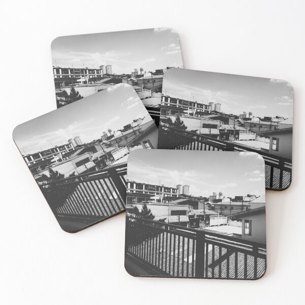 Item preview, Black and White Cityscape Building Minimalist Photo designed and sold by Ayiti-Mar.