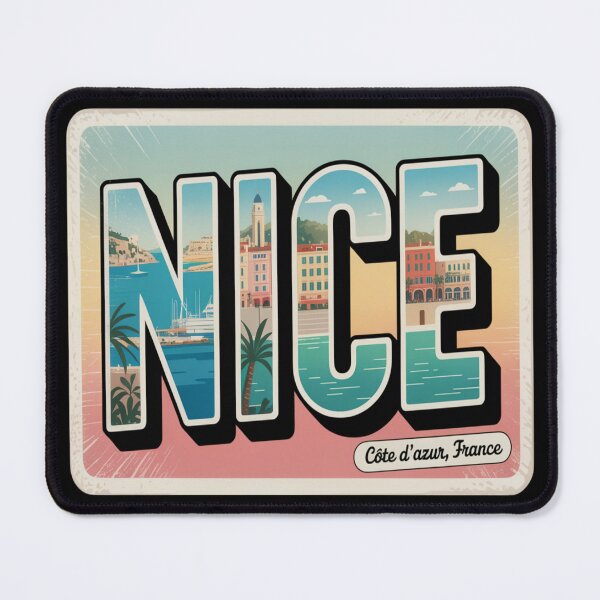 Item preview, Nice France Vintage Postcard Sticker – Côte d’Azur Retro Travel Art designed and sold by stickercuffs.