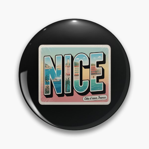 Item preview, Nice France Vintage Postcard Sticker – Côte d’Azur Retro Travel Art designed and sold by stickercuffs.