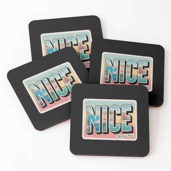 Item preview, Nice France Vintage Postcard Sticker – Côte d’Azur Retro Travel Art designed and sold by stickercuffs.