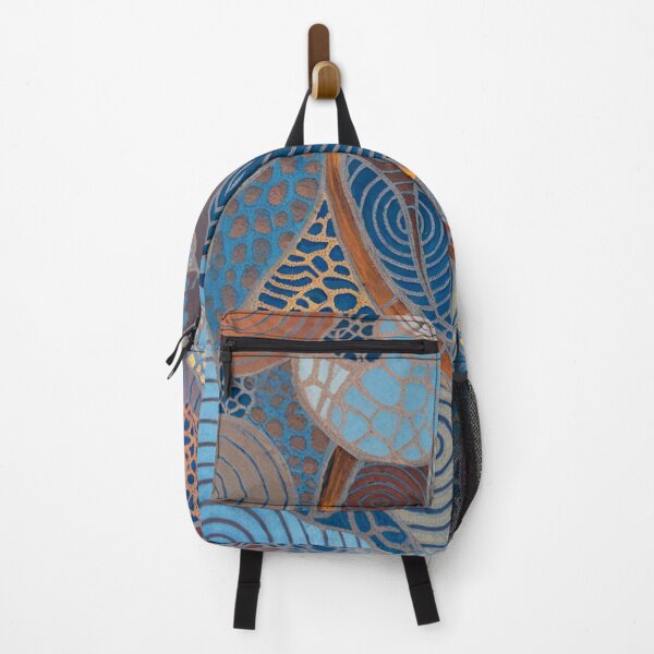 Item preview, Blue Copper Organic Pattern designed and sold by Lakuekarts.