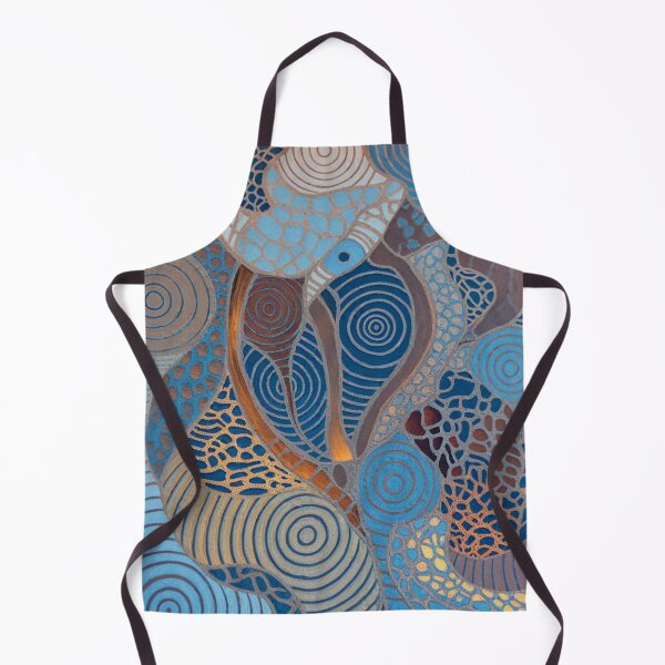 Item preview, Blue Copper Organic Pattern designed and sold by Lakuekarts.