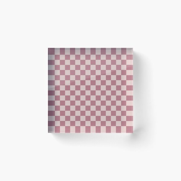 Item preview, Turkish rose & dust storm checkered designed and sold by Mint + Midnight.