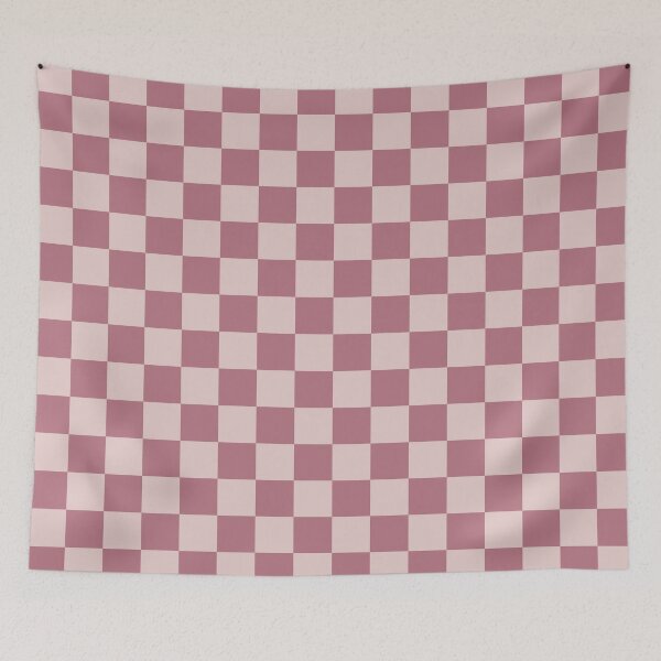 Item preview, Turkish rose & dust storm checkered designed and sold by Mint + Midnight.