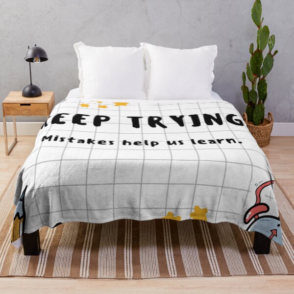 Item preview, “Mistakes help us learn.” | Keep  Trying |  designed and sold by Grixel's Paang Gala Shop.