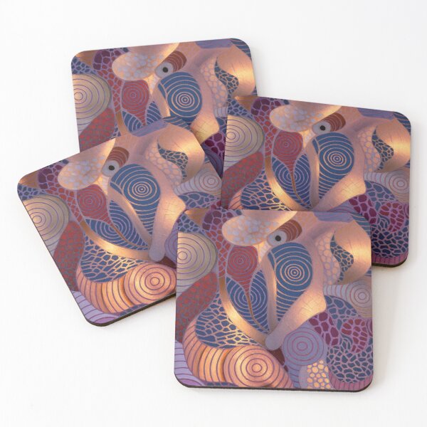 Item preview, Pink Copper Cellular Dreamscape designed and sold by Lakuekarts.