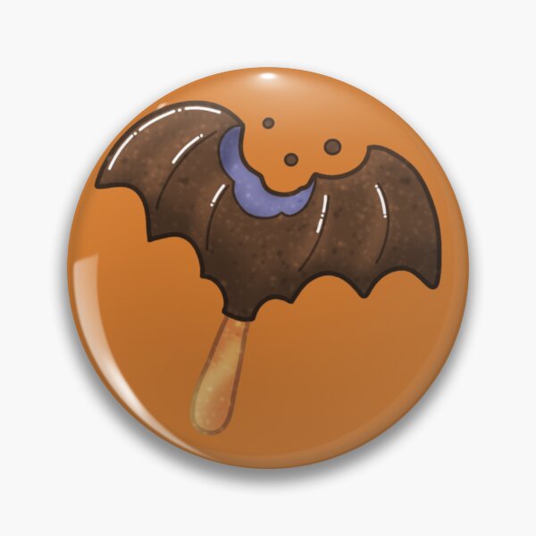 Item preview, Bitten Chocolate Bat Popsicle – Cute Summerween Dessert designed and sold by DerpCat Sketches.