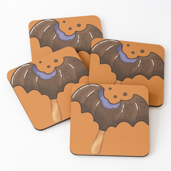 Item preview, Bitten Chocolate Bat Popsicle – Cute Summerween Dessert designed and sold by DerpCat Sketches.