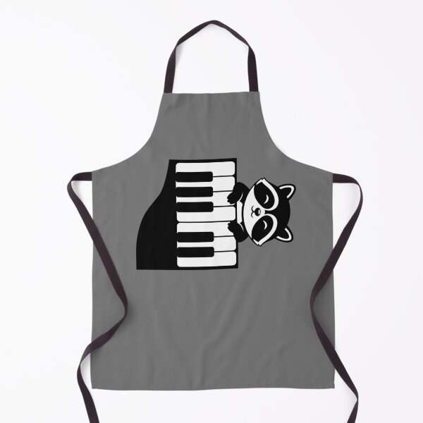 Item preview, Raccoon playing the piano designed and sold by InkRiot Studios.
