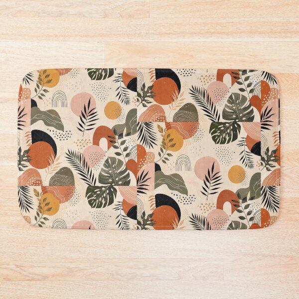 Item preview, Boho Abstract Botanical Pattern Design designed and sold by NaphDesigns.