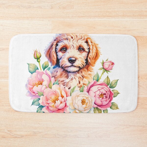 Item preview, Floral Spoodle Puppy Watercolor Design – Cute Spoodle Dog Lover Gift designed and sold by ArcticFoxStudio.