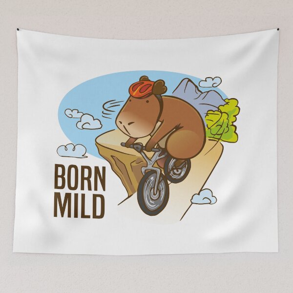 Item preview, Capybara bycicle born mild designed and sold by Konopikyu.