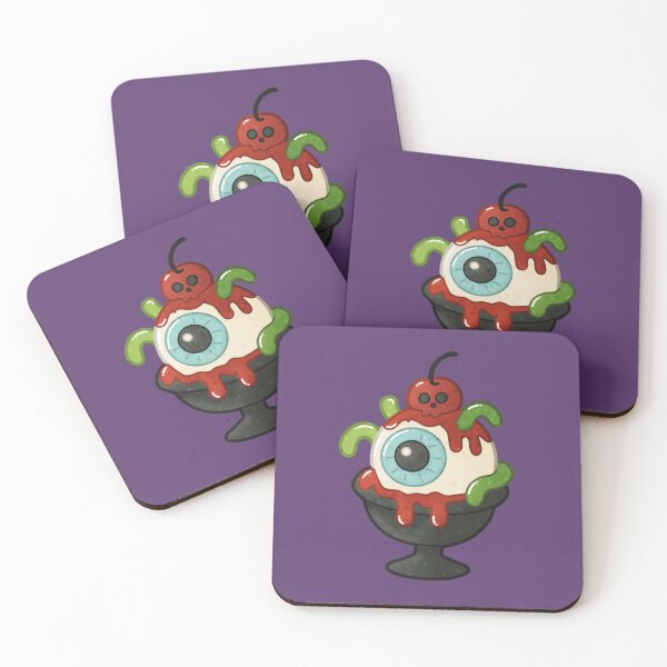 Item preview, Eyeball Sundae – Creepy Cute Summerween Dessert designed and sold by DerpCat Sketches.
