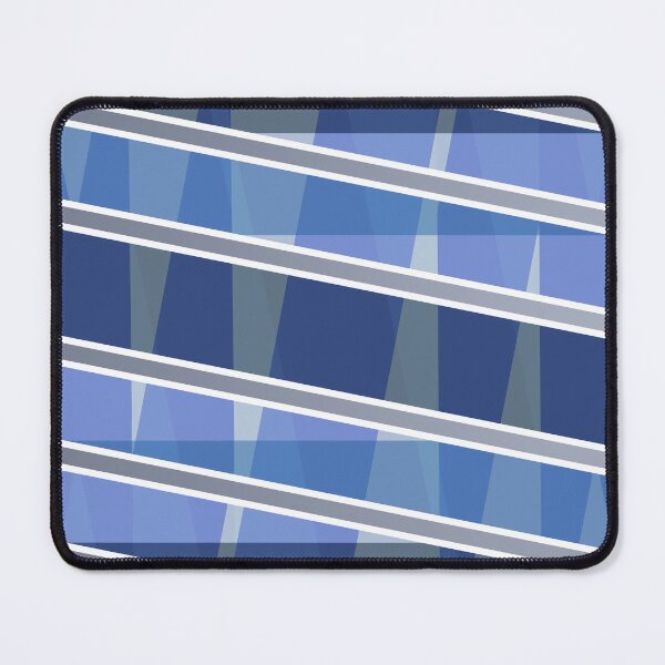 Item preview, Blue and Grey Abstract Geometric designed and sold by Sharon Schwalbe.