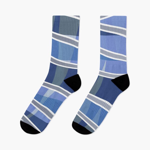Item preview, Blue and Grey Abstract Geometric designed and sold by Sharon Schwalbe.