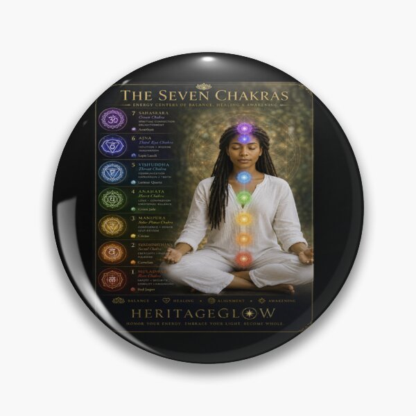 Item preview, The Seven Chakras designed and sold by HeritageGlow.