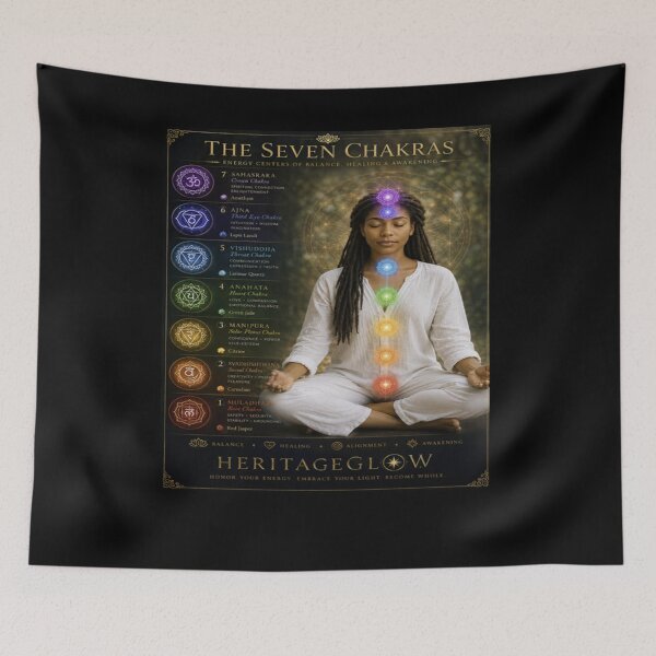 Item preview, The Seven Chakras designed and sold by HeritageGlow.