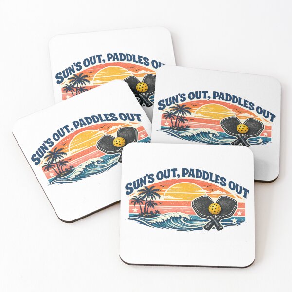 Item preview, Beach & Dink Coastal Pickleball Tee — Retro Summer Sunset designed and sold by Cool-M-Apparel.