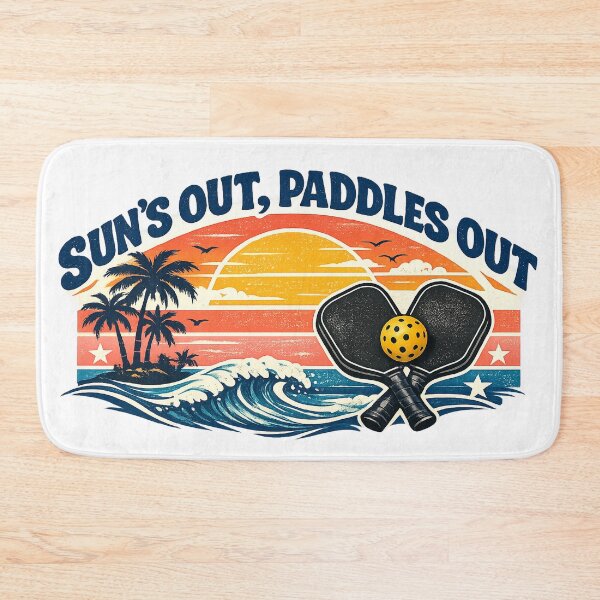 Item preview, Beach & Dink Coastal Pickleball Tee — Retro Summer Sunset designed and sold by Cool-M-Apparel.