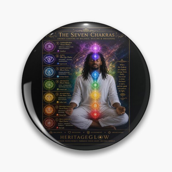 Item preview, The Seven Chakras designed and sold by HeritageGlow.