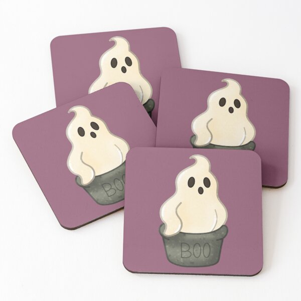 Item preview, BOO Ghost Dessert Cup – Cute Summerween Treat designed and sold by DerpCat Sketches.
