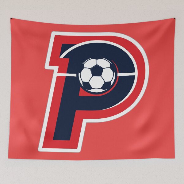 Item preview, Penalty Kick Football Monogram P Pitch Style designed and sold by xmoudx.