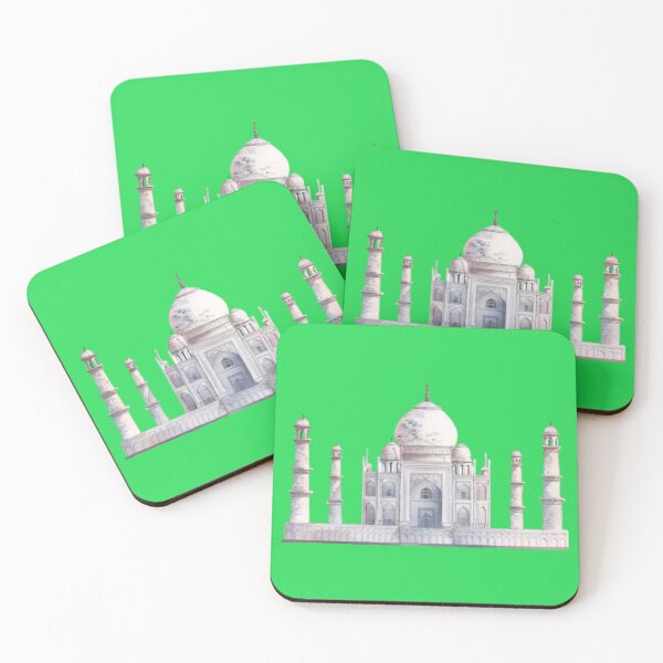 Item preview, Taj Mahal Watercolor Art India Landmark World Wonder Painting designed and sold by M1144.