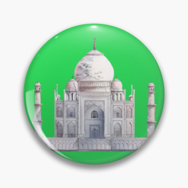 Item preview, Taj Mahal Watercolor Art India Landmark World Wonder Painting designed and sold by M1144.