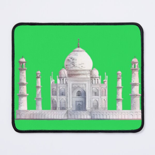 Item preview, Taj Mahal Watercolor Art India Landmark World Wonder Painting designed and sold by M1144.