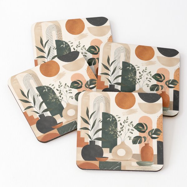 Item preview, Modern Boho Botanical Abstract Home Decor Design designed and sold by NaphDesigns.