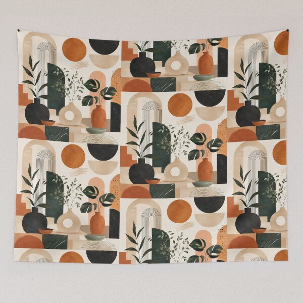 Item preview, Modern Boho Botanical Abstract Home Decor Design designed and sold by NaphDesigns.