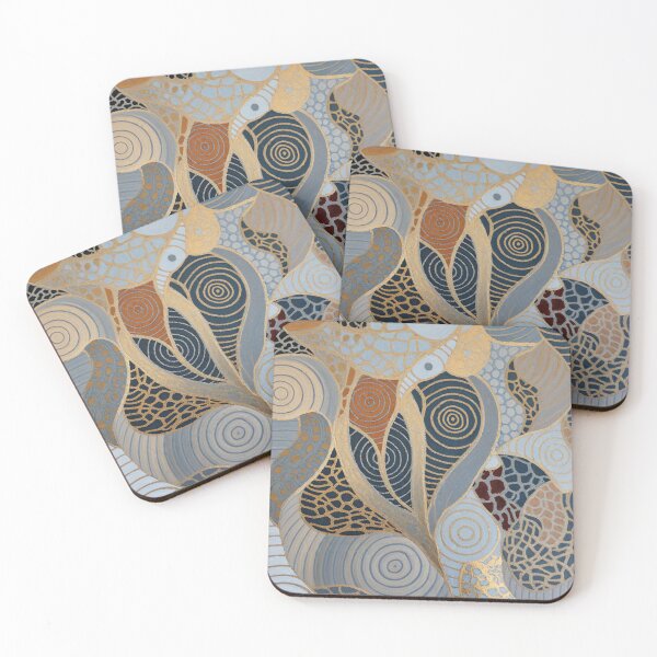 Item preview, Soft Blue Marble Abstract designed and sold by Lakuekarts.