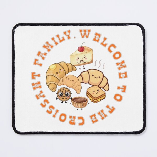 Item preview, Welcome To The Croissant Family Cute Kawaii Bakery Art designed and sold by Miheerala.