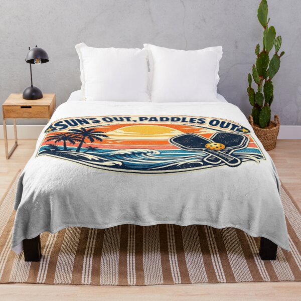Item preview, Vacation Pickleball Club Retro Beach Tee — Sun's Out Paddles Out designed and sold by Cool-M-Apparel.
