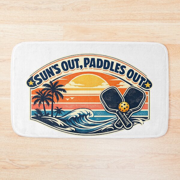 Item preview, Vacation Pickleball Club Retro Beach Tee — Sun's Out Paddles Out designed and sold by Cool-M-Apparel.