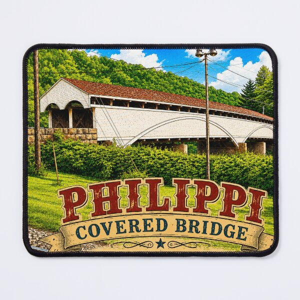 Item preview, Philippi Covered Bridge rustic designed and sold by gotucoveredart.