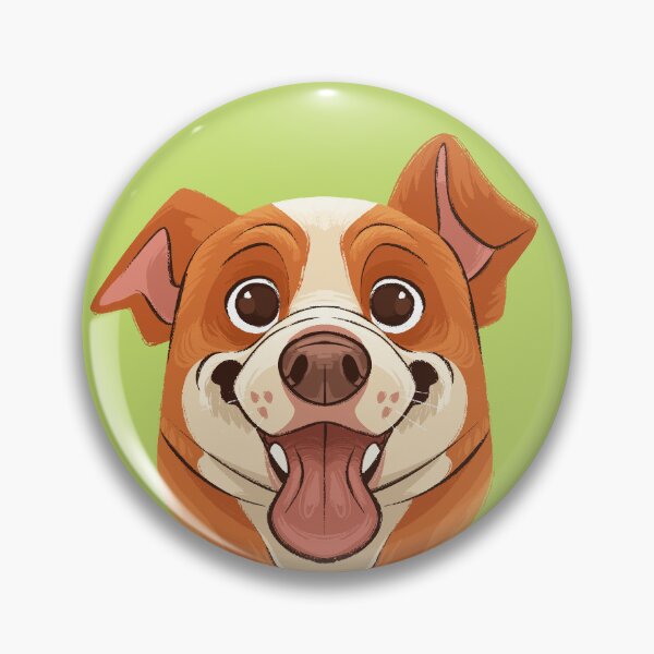 Item preview, brown and white pitbull designed and sold by olive-03.