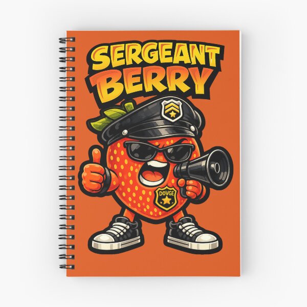 Item preview, Sergeant Berry | Angry Strawberry Cartoon Police designed and sold by GreennieArt.
