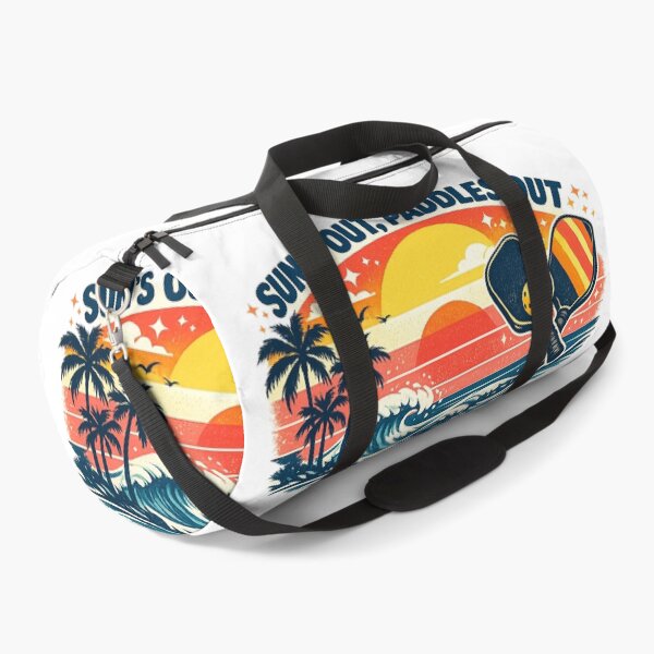 Item preview, Retro Pickleball Sunset Tee — Sun's Out Paddles Out Summer Shirt designed and sold by Cool-M-Apparel.