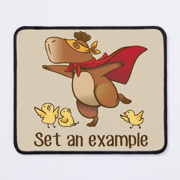Item preview, Capybara with children set an example designed and sold by Konopikyu.
