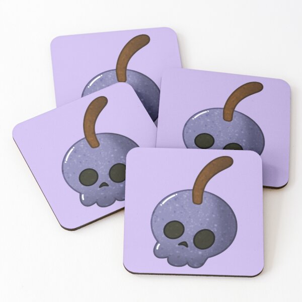 Item preview, Sad Skull Cherry – Cute Summerween Fruit Spirit designed and sold by DerpCat Sketches.