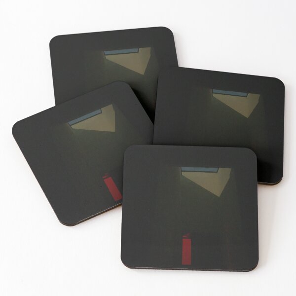 Item preview, Red Light Dark Night Sky Minimal Photography designed and sold by Ayiti-Mar.