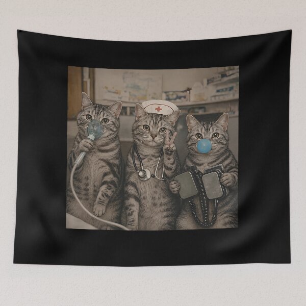 Item preview, Funny Nurse Cat Medical Team Feline Healthcare Humor Lovers designed and sold by Crookedorbit.