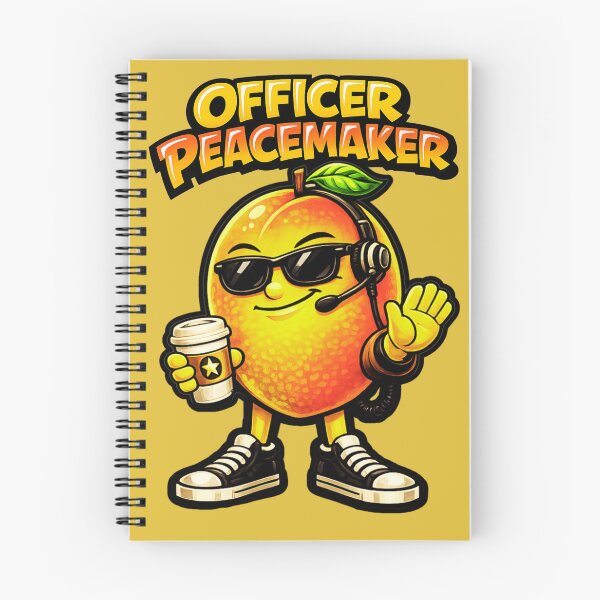 Item preview, Officer Peacemaker | Cool Peach Cartoon Character designed and sold by GreennieArt.