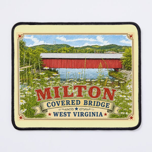 Item preview, Milton Covered Bridge rustic designed and sold by gotucoveredart.