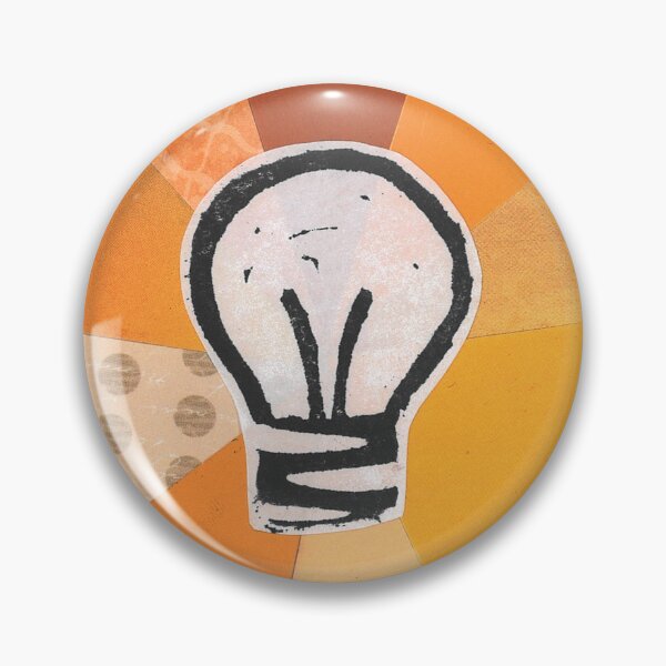 Item preview, Lightbulb Lino print collage designed and sold by zinesbyscout.