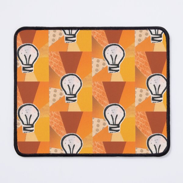 Item preview, Lightbulb Lino print collage designed and sold by zinesbyscout.